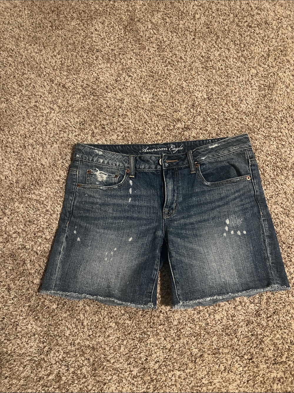 American Eagle Denim Jeans in Blue with White Logo